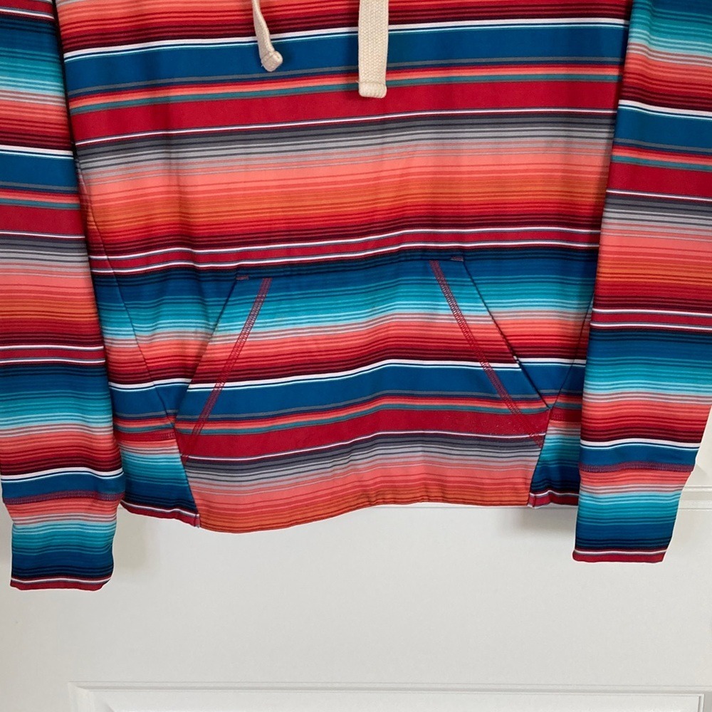 AriatTEK Mens Cold Series Striped Hoodie Size Small Vibrant Colors Performance - Picture 4 of 12